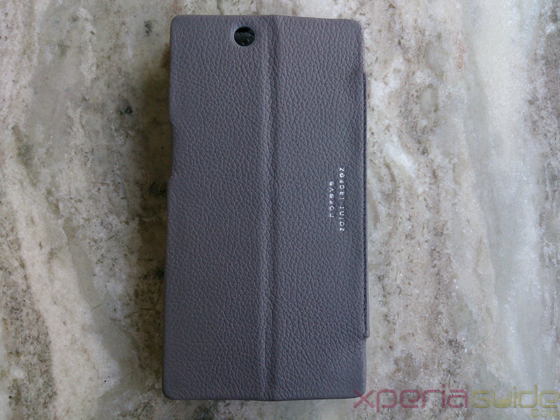 Noreve Xperia Z Ultra leather case back profile
