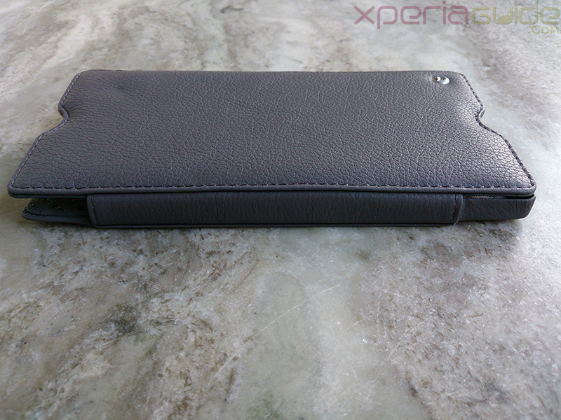 Noreve Xperia Z Ultra leather case side joint pfoile