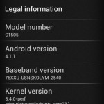 Xperia E C1505 Android 4.1.1 11.3.A.2.23 firmware Rolled -Minor Update