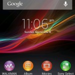 Xperia E C1505 11.3.A.2.23 firmware Homescreen