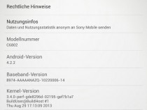 Xperia Z Ultra C6802 14.1.B.1.526 Firmware Details