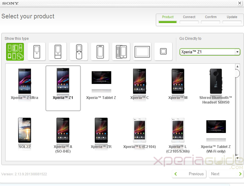 Xperia Z1 Added in Sony Update Service ( SUS ) for Firmware Update