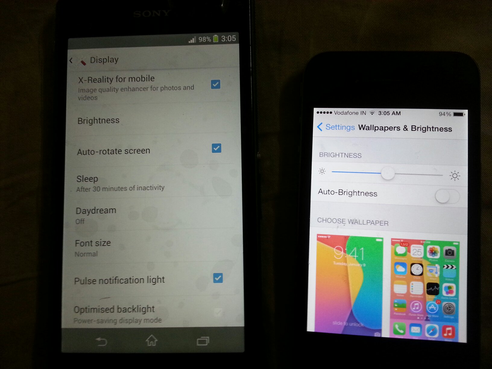 Xperia Z1 Yellow Hue Tint Issue on Screen Display