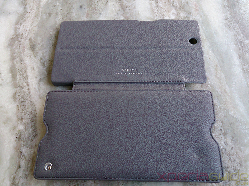 Sony Xperia Z Ultra Leather Case by Noreve Back side