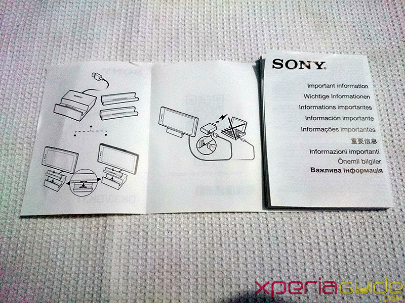 Sony Magnetic Charging Dock DK31 user guide
