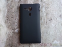 PDair Xperia SP Rubberized Back Hard Cover