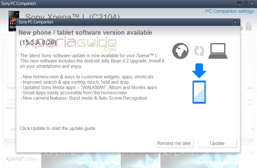 Xperia L Android 4.2.2 15.3.A.0.26 firmware rolled out Xperia L Android 4.2.2 15.3.A.0.26 firmware rolled out
