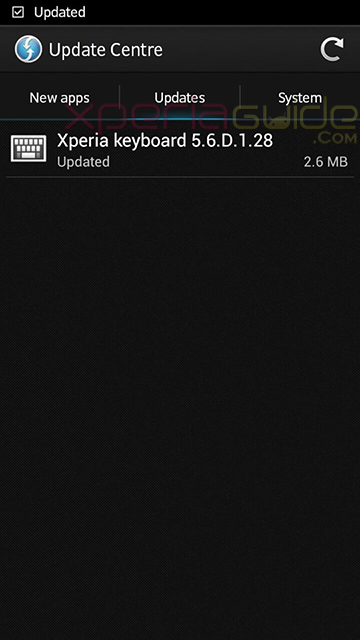 Download Xperia keyboard version 5.6.D.1.28 OTA update for Xperia S, SL, P