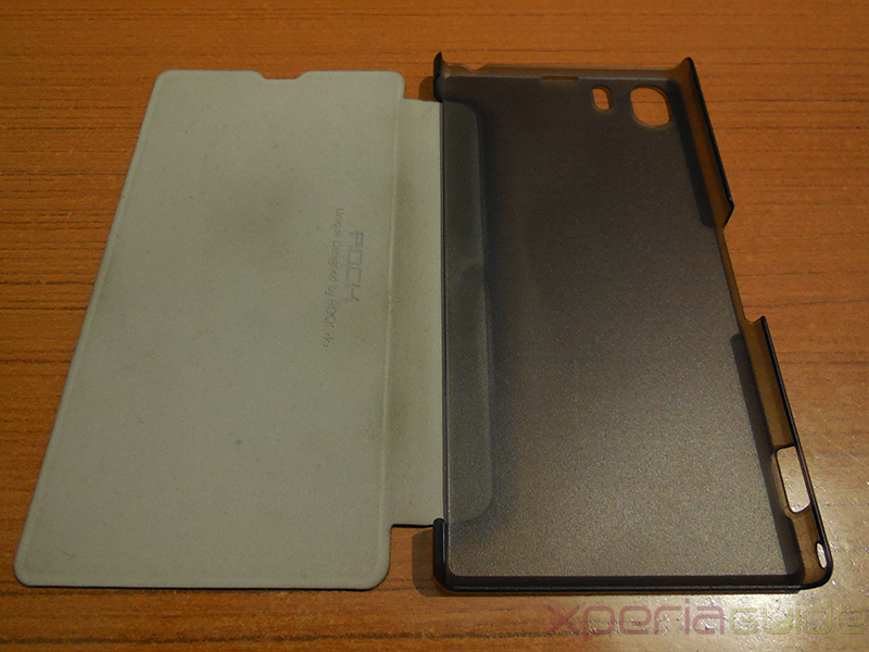 Xperia Z1 Side Flip case from RockPhone - Front Side