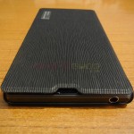 Xperia Z1 Side Flip Case from RockPhone - 3.5mm headphone jack port