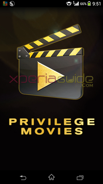 Download Xperia Privilege Movies app Download Xperia Privilege Movies app