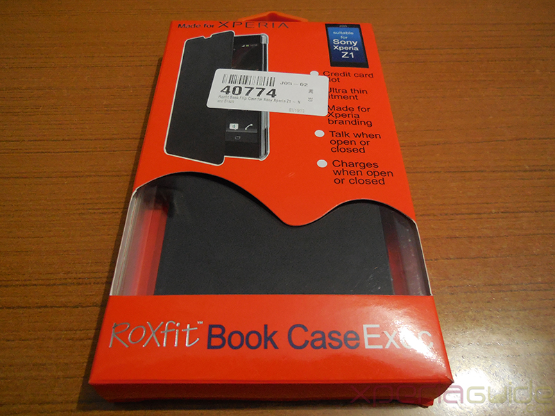 Xperia Z1 Book Flip Case from Roxfit - Front Cover