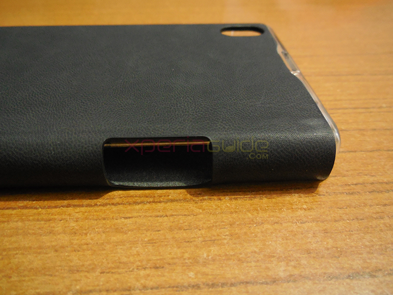 Xperia Z1 Book Flip Case from Roxfit  - charge while case in on