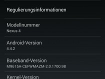 About Phone of Android 4.4.2 KOT49H OTA update Nexus 4