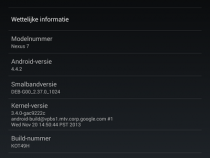 About Phone of Android 4.4.2 KOT49H Update for Nexus 7 2013 Tablet