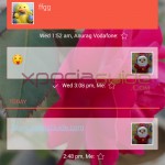 Set conversation wallpaper in SMS on Android 4.3 in Xperia Z1, Z Ultra