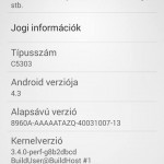 Xperia SP android 4.3 12.1.A.0.252 firmware screenshot Leaked – Test Build or Fake ?