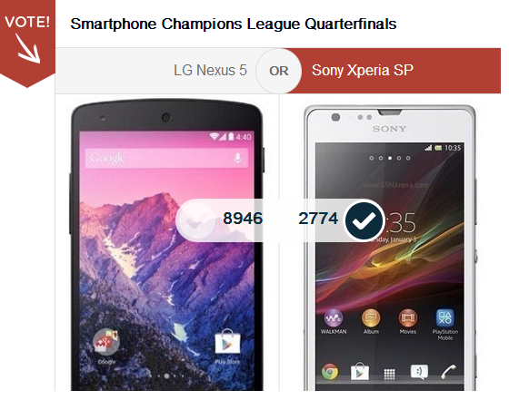 Xperia SP vs LG Nexus 5 - Vote Here