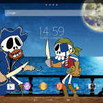 Xperia Themes on Tablet Z - Comic Pirate