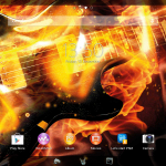 Xperia Themes on Tablet Z - Rock On