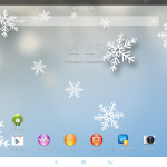 Xperia Themes on Tablet Z - Snow