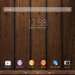 Xperia Themes on Tablet Z - Wood