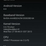 Unofficial CyanogenMod 11 KitKat 4.4 ROM for Xperia Arc - About phone