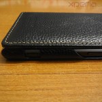 Camera shutter key opening in Xperia Z1 Hard-shell flip Leather Case from TETDED