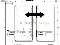 dimension pic of Xperia Amami on FCC