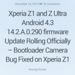 New Navigation and status bar in Xperia Z1 Android 4.3 14.2.A.0.290 firmware Update