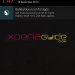 Notification Panel on Xperia Z1 Android 4.3 14.2.A.0.290 firmware Update