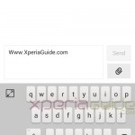 Left Hand Keyboard writing option in Xperia Z1 Android 4.3 14.2.A.0.290 firmware Update