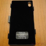 Product info on back side of 3200mAh Power case for Xperia Z1 from Brando