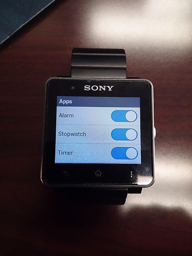 New Alarm app, Timer app in SmartWatch 2 1.0.B.3.46/1.0.A.3.8 firmware update