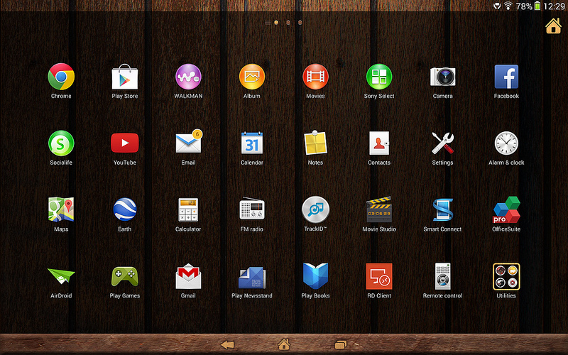 Latest launcher on Xperia Tablet Z Wi-Fi Android 4.3 10.4.B.0.577 firmware update