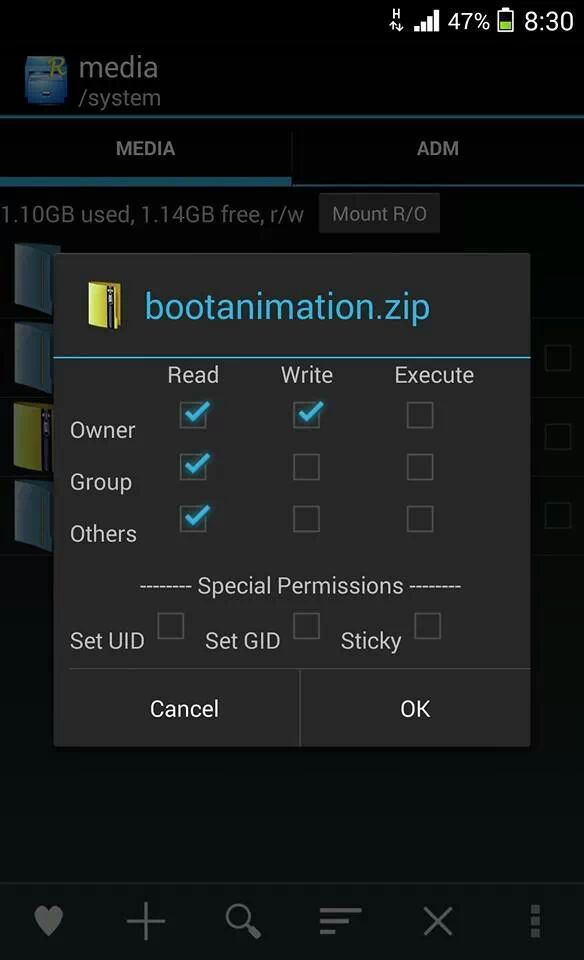 Xperia KitKat boot animation install