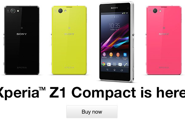 SIM free Xperia Z1 Compact UK