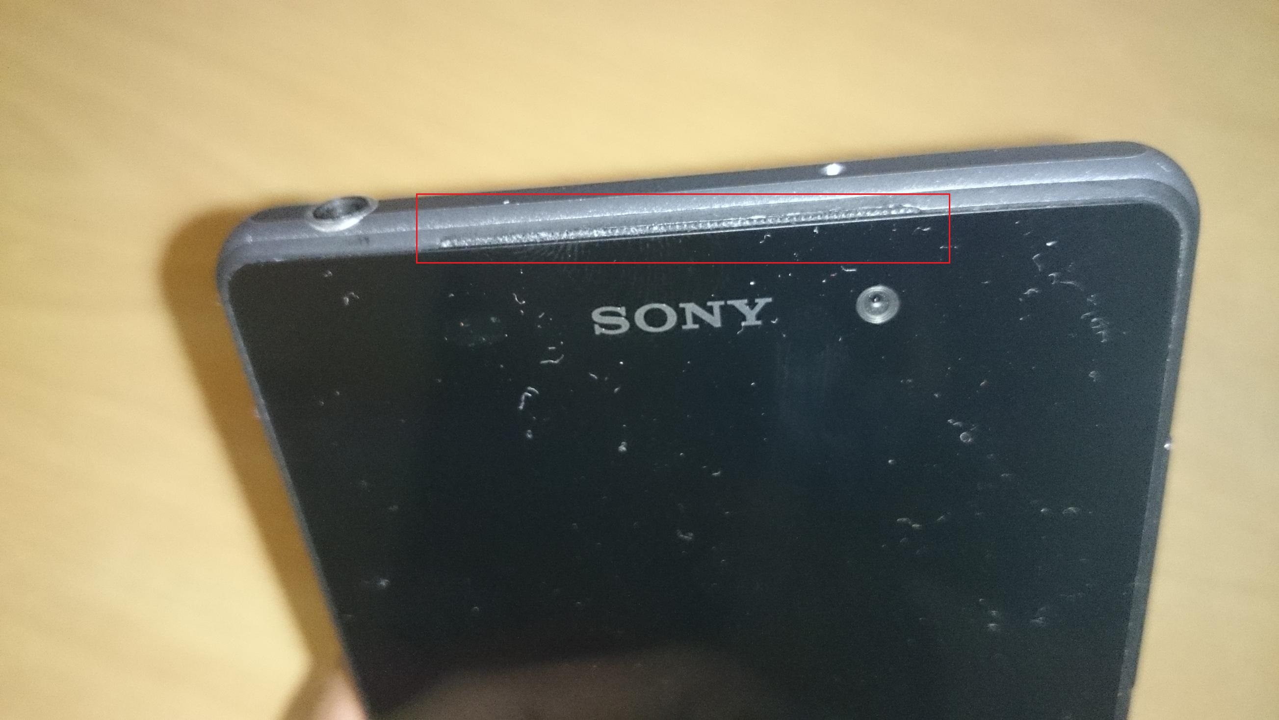 Sony D6503 Sirius Speaker Position at top