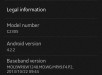 Xperia C Android 4.2.2 16.0.B.2.6 firmware update About Phone screenshot