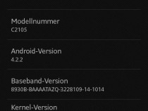 Xperia L 15.3.A.1.14 firmware update rolling - About Phone screenshot