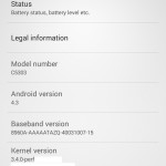 Xperia SP Android 4.3 12.1.A.0.256 firmware Screenshots Leaked