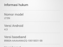 Xperia TX LT29i Android 4.3 9.2.A.1.131 firmware - About Phone