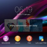 Xperia V LT25i Android 4.3 9.2.A.1.131 firmware - Home Screen