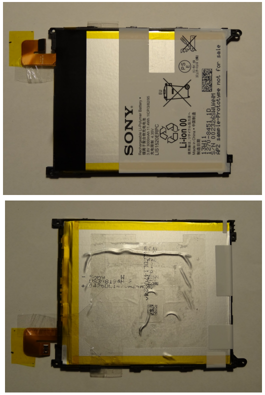 Xperia Z Ultra SGP412 Wi-Fi is fitted with 3000 mAh Ii-ion battery model LIS1520ERPC