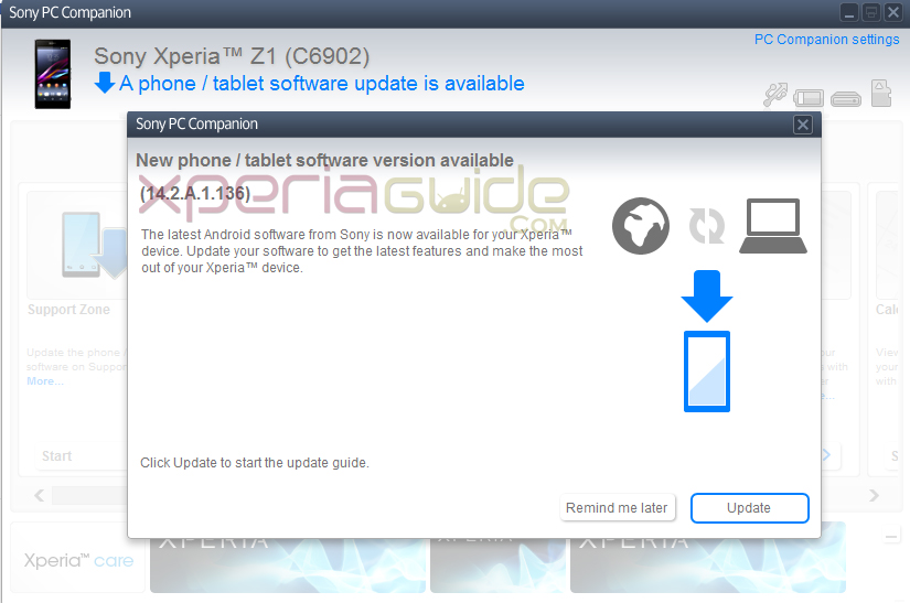 Xperia Z1 14.2.A.1.136 firmware India