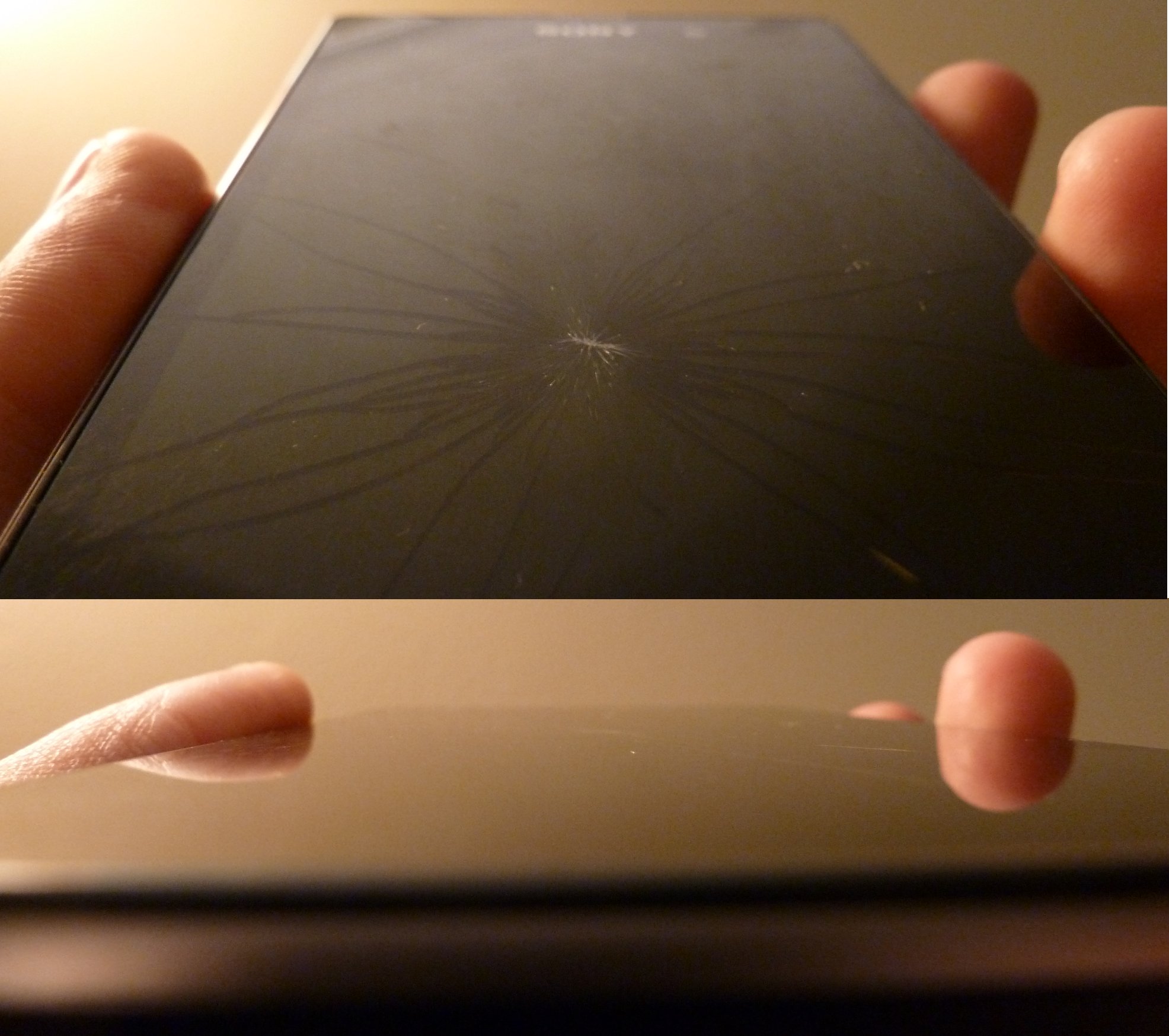 Xperia Z1 Self cracking screen Issue spotted Xperia Z1 Self cracking screen Issue spotted