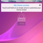 Pink Background wallpaper in Sony D6503 Android 4.4.2 KitKat Xperia UI