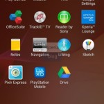 Pre-installed apps in Xperia Home launcher in Sony D6503 Android 4.4.2 KitKat Xperia UI