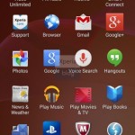 Pre-installed apps from Sony in Xperia Home launcher in Sony D6503 Android 4.4.2 KitKat Xperia UI