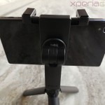 Back side profile of Sony Smartphone Tripod SPA-MK20M with Xperia Z1